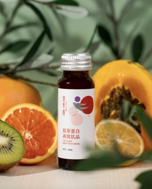 社畜快乐水 俏美韵胶原蛋白燕窝饮品与百洋鱼胶原蛋白肽粉，滋养肌肤，悦享生活